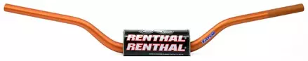 Руль кроссовый 1-1/8 (28 мм) Renthal Fatbar оранжевый Rc - Oem Honda Cr-Crf 04-13, Kawasaki Kx-Kxf 0