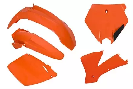 Комплект пластика KTM SX-SXF125-520-525 01-03  # SX-SXF250 2ST-450 01-02 # EXC-EXCF 03 оранжевый