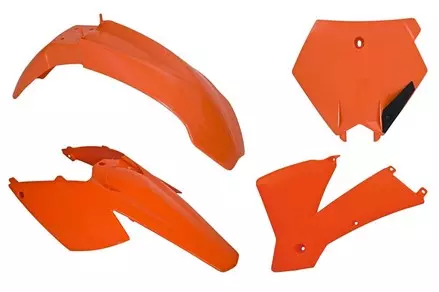 Комплект пластика KTM SX-SXF250-450 03 # SX-SXF125-250-400-450-520-525 04 # EXC-EXCF 04 оранжевый