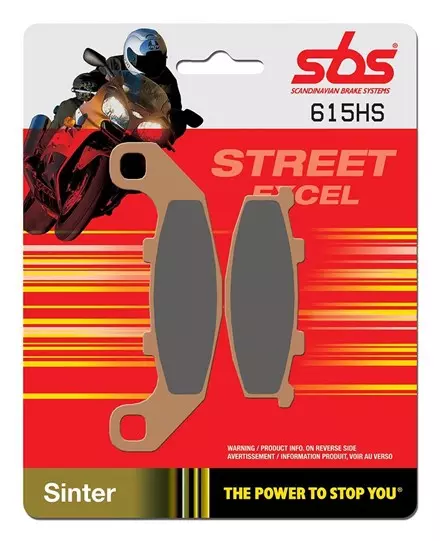 Тормозные колодки передние SBS 615HS для мотоциклов