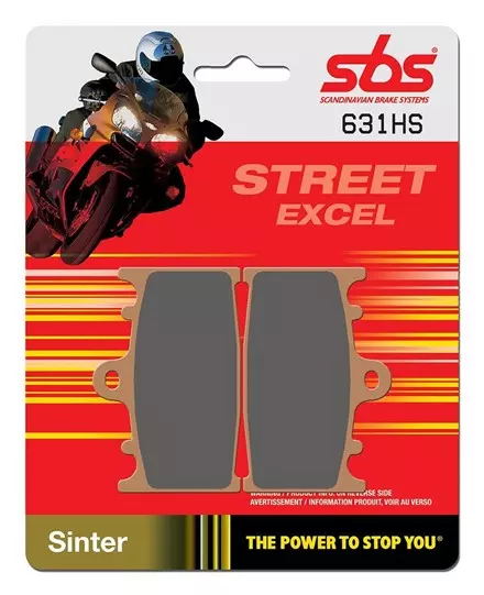 Тормозные колодки передние SBS 631HS для мотоциклов