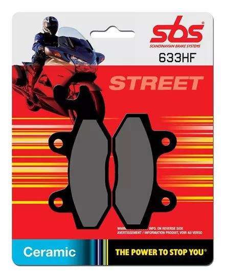 Тормозные колодки передние/задние SBS 633HF для мотоциклов