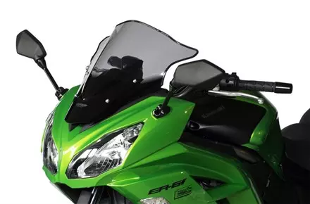 Ветровое стекло для ER-6F (EX650E) 2012-2015 Racing R, цвет Черный