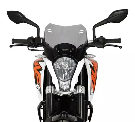 Ветровое стекло для KTM Duke 125 / 200 / 390 2010-2015 Spoiler S, цвет Черный