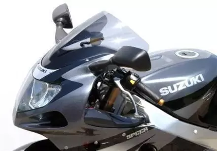 Ветровое стекло для GSX-R1000 2001-2002, GSX-R750 2000-2003, GSX-R600 2001-2003 Racing R, цвет Серый