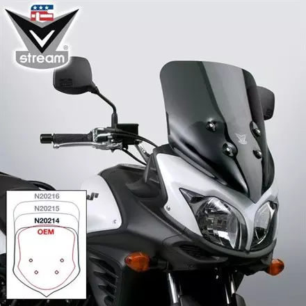 Лобовое стекло National Cycle N20214 48см для мотоциклов Suzuki DL650 -'12