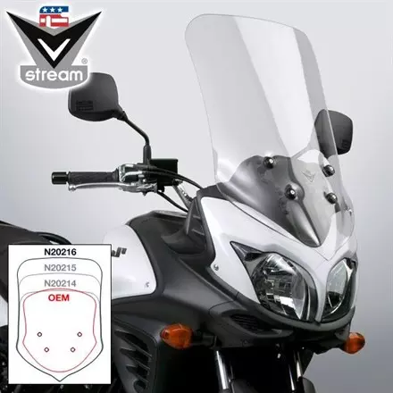 Лобовое стекло National Cycle N20216 65см для мотоциклов Suzuki DL650 -'12