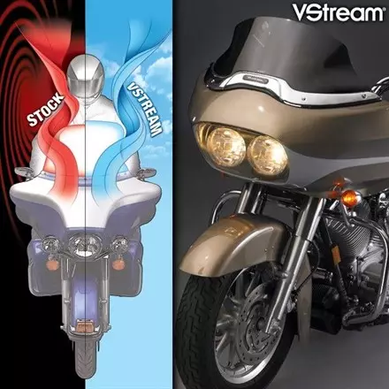 Лобовое стекло National Cycle N20423 23,5см для мотоциклов HD FLTR