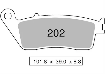 Тормозные колодки Nissin 2P-202NS для мотоциклов