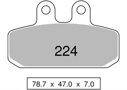 Тормозные колодки Nissin 2P-224GS для мотоциклов