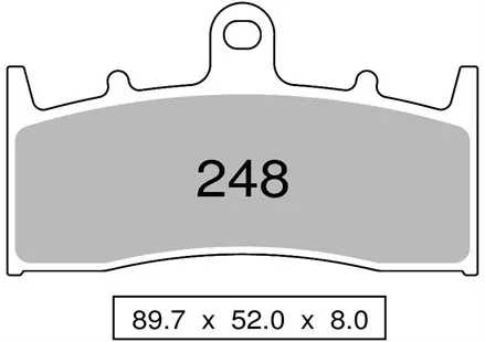 Тормозные  колодки Nissin 2P-248ST