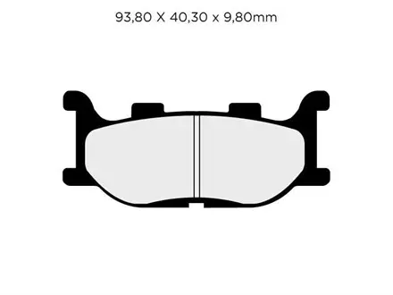 Тормозные колодки Nissin 2P-249NS для мотоциклов