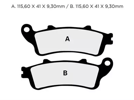 Тормозные колодки Nissin 2P-250ST-F2 для мотоциклов
