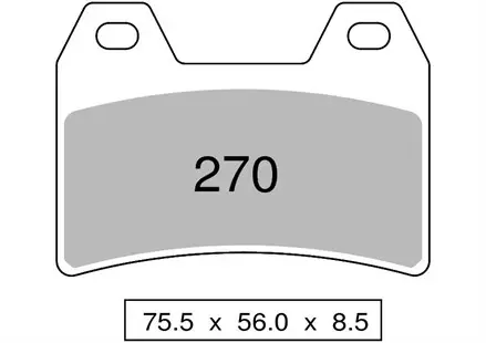 Тормозные колодки Nissin 2P-270NS (262)