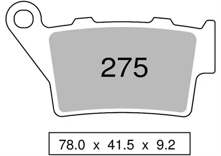 Тормозные колодки Nissin  2P-275GS для мотоциклов