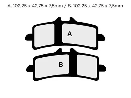 Тормозные  колодки Nissin 2P-322ST