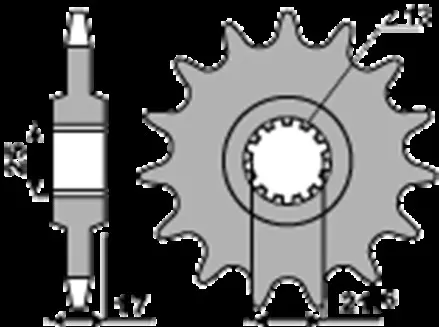 Звезда передняя PBR 2041C15 для мотоциклов