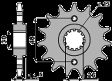 Звезда передняя PBR 339C18 для мотоциклов