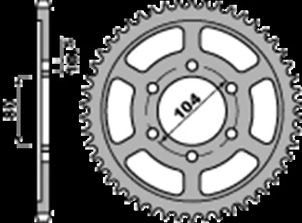 Звезда задняя PBR 435943C45 для мотоциклов