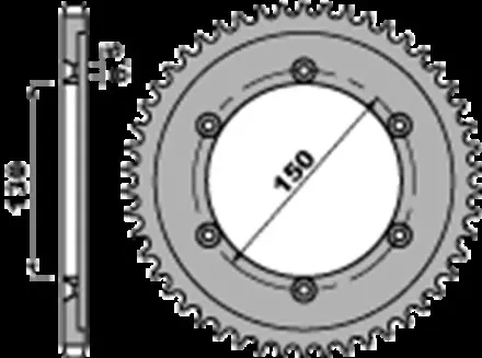 Звезда задняя PBR 437451C45 для мотоциклов