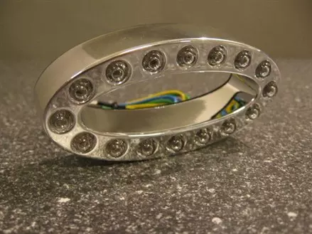 Стоп сигнал светодиодный MEMPHIS овальный хром