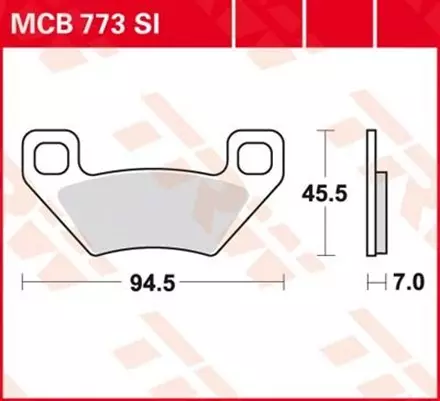 Тормозные колодки TRW MCB773SI для мотоциклов