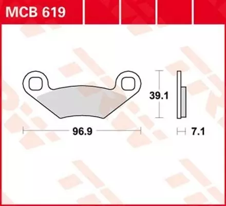Тормозные колодки TRW MCB619 для мотоциклов