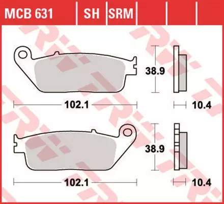 Тормозные колодки TRW MCB631 для мотоциклов