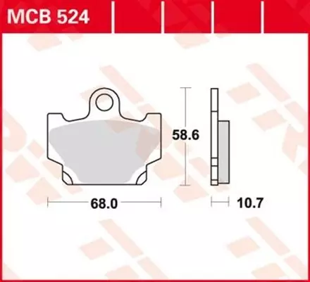 Тормозные колодки TRW MCB524 для мотоциклов