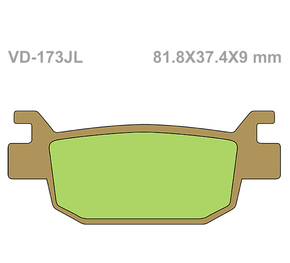 Тормозные колодки Vesrah VD 173JL для мотоциклов