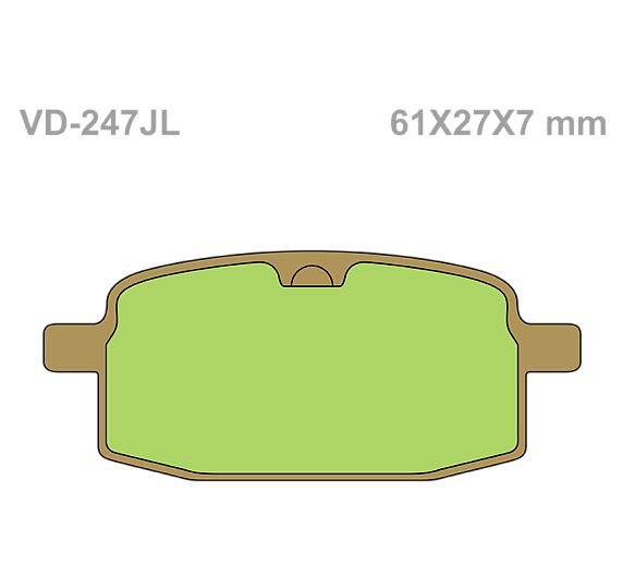 Тормозные колодки Vesrah VD 247JL для мотоциклов