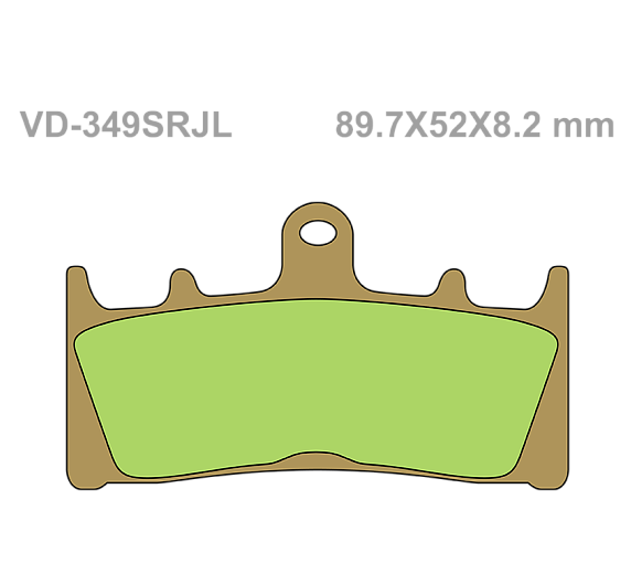 Тормозные колодки Vesrah VD 349SRJL для мотоциклов