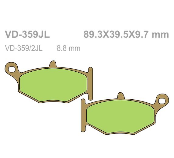 Тормозные колодки Vesrah VD 359JL для мотоциклов