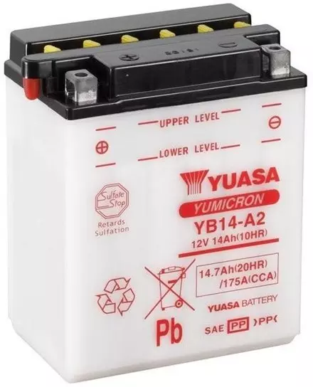 Аккумулятор YUASA YB14-A2 для мотоциклов