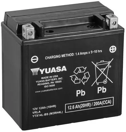 Аккумулятор YUASA YTX14L-BS для мотоциклов