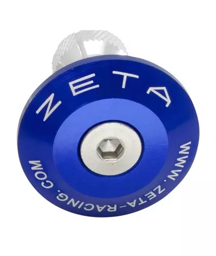 Алюминиевая заглушка руля ZETA 29mm 2шт синие