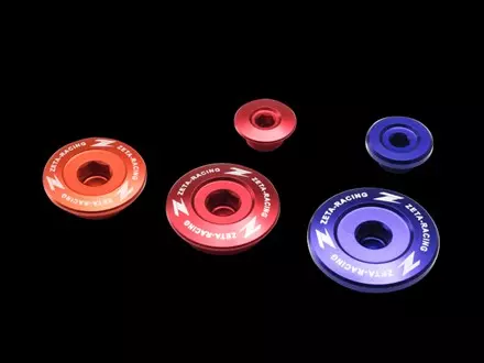 Заглушки крышек двигателя Zeta YZ450F06-09, WR250F/450F03- Red