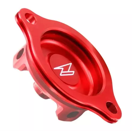 Крышка масляного фильтра Zeta HONDA CRF450R 02-08 CRF450X 05-17 красная ZETA 11333-MEB-670