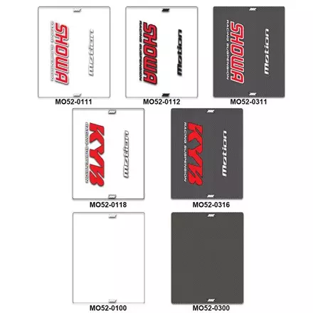 Motion F-Fork Outer Decals Clear Kyb14 Black