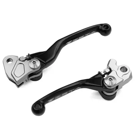 Комплект литых рычагов сцепления и тормоза Zeta KX250F/450F'05-12 Black