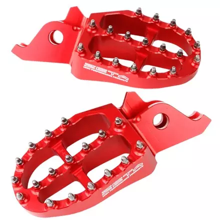 Алюминиевые широкие подножки Zeta для CRF250/450,CRF250L/M Red