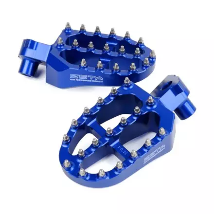 Алюминиевые широкие подножки Zeta для WR250R/X Blue
