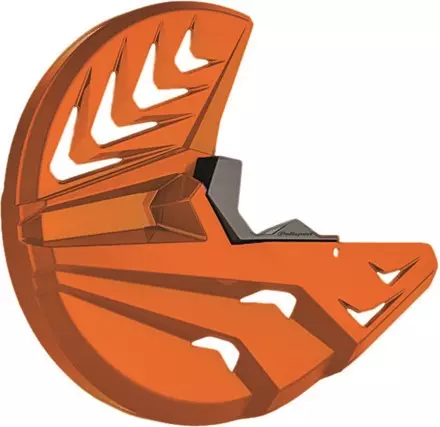 Защита переднего тормозного диска и нижней части вилки KTM SX-SXF-XCF '03-14-EXC-EXC-F '03-15, оранжевая