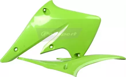 Обтекатель радиатора KX250F '2004-05, зелёный