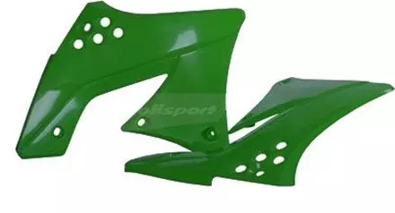 Обтекатель радиатора KX250F '2009-12, зелёно-черный