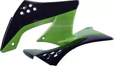 Обтекатель радиатора KX450F '2009-11, черно-зелёный