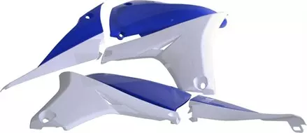 Обтекатель радиатора синий/белый Polisport 8413800007