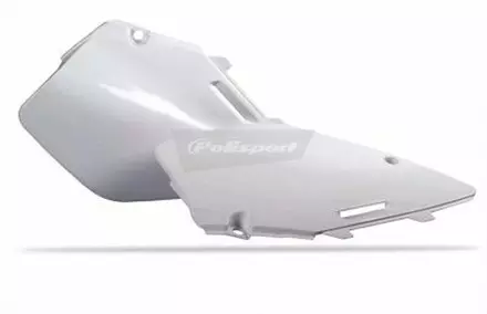 Щиток бокового номера Honda CRF450R '2017-19-CRF250R '2018-19, белый
