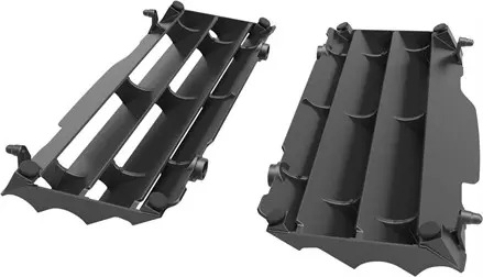 Жалюзи радиатора KTM SX125-250, SXF250-450-505 '2007-15, SX150 Чёрные