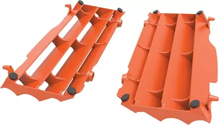 Жалюзи радиатора KTM SX125-250, SXF250-450-505 '2007-15, SX150 Оранжевые